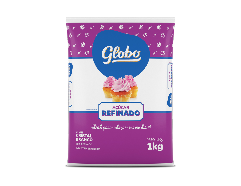 AÇÚCAR REFINADO GLOBO 1 KG (FDO 10 PCT)